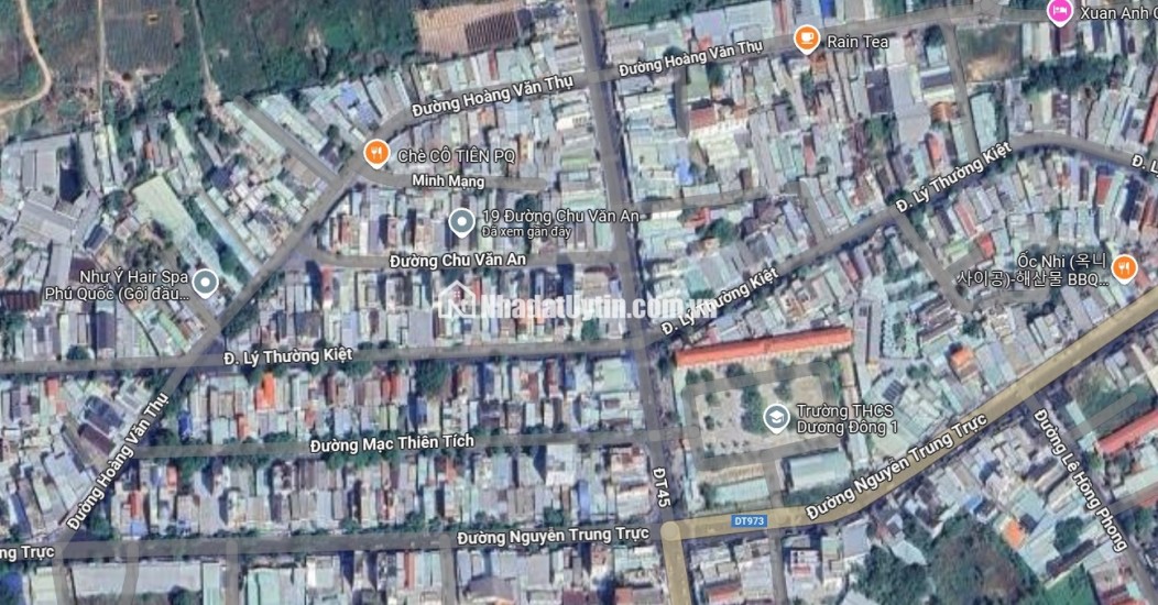 Bán nhà đất mặt tiền Chu Văn An, TT DƯƠNG ĐÔNG, PHÚ QUỐC